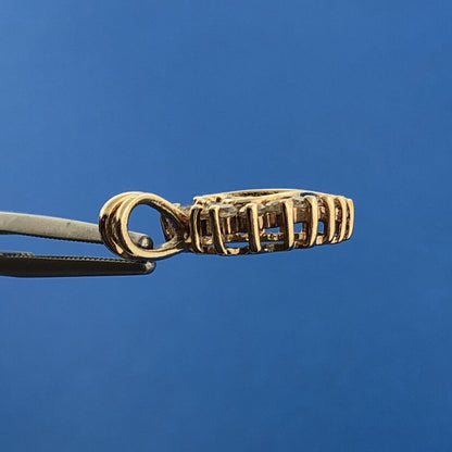 Designer 925 Sterling Silver Vermeil White Amethyst Heart Love Charm Pendant