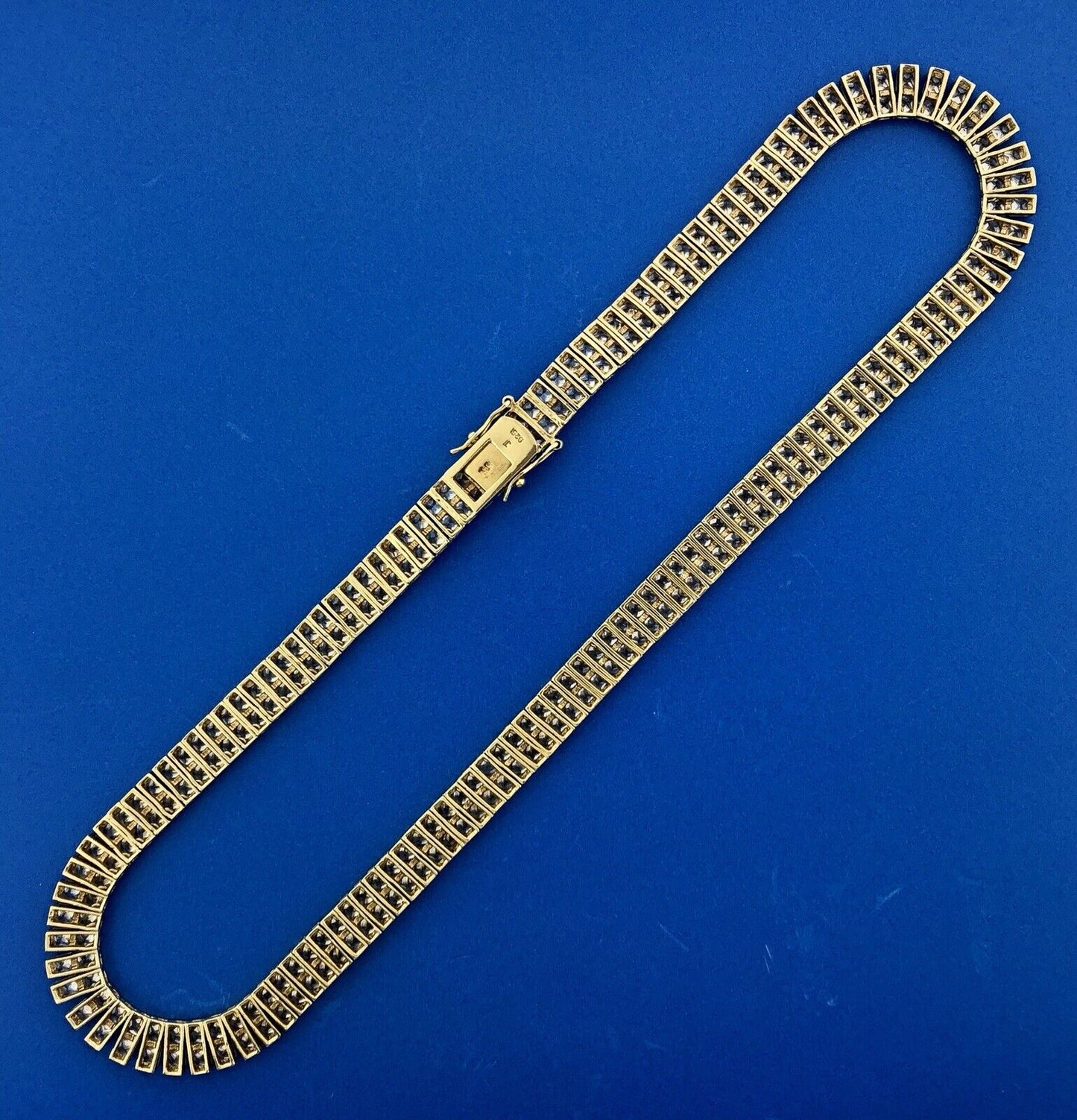 Vermeil Sterling Silver 925 Cubic Zirconia CZ Statement Collar Choker Necklace