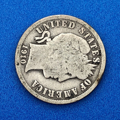 1910 P Barber Silver Dime $.10 Better Rare Scarce Key Philadelphia Mint Coin