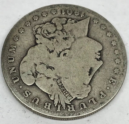 1901 S Morgan Silver Dollar Better Key Rare San Francisco Mint Coin #2