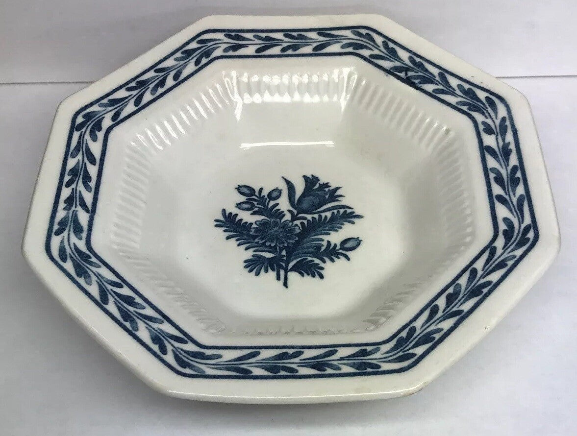 Vintage Castleton Blue Tulip Japan Independence Ironstone Small Fruit Bowl