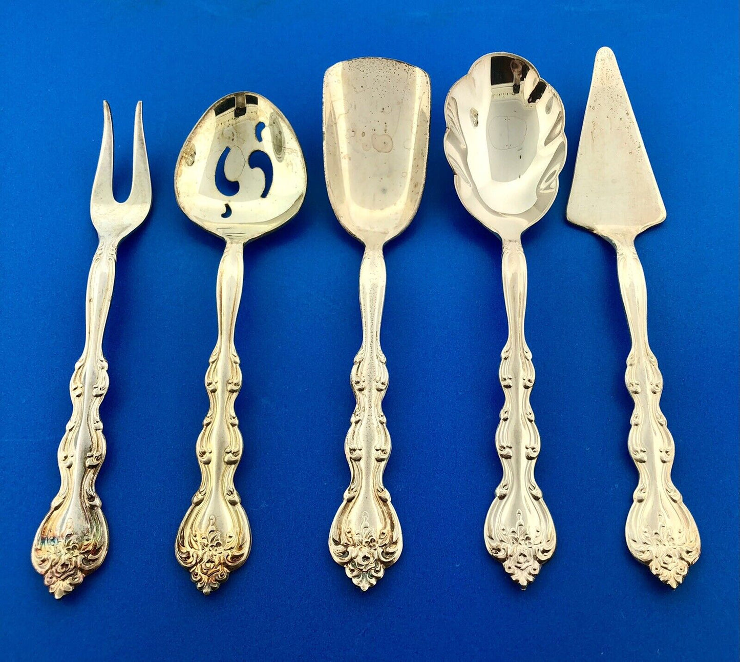 International Silverplate Interlude Pattern 5 Piece Hostess Serving Set