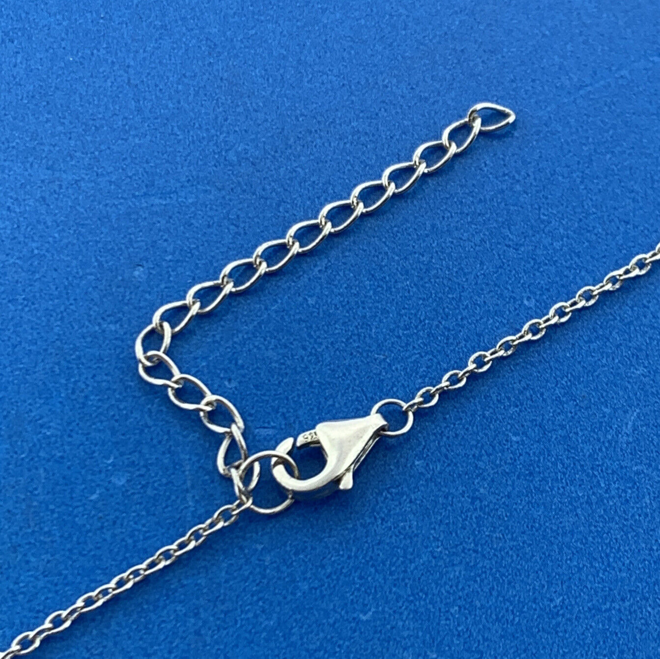 Stunning Sterling Silver 925 Round Cut Sparkling CZ Infinity 17" Chain Necklace