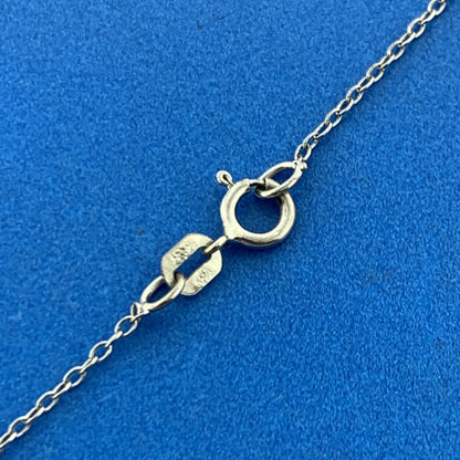 Designer Italy 925 Sterling Silver Pave Diamond Petite Heart Pendant Necklace