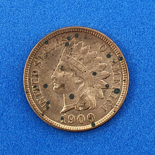 1900 P Indian Head One Cent Penny Type 3 Bronze Better Key Philadelphia BU DET
