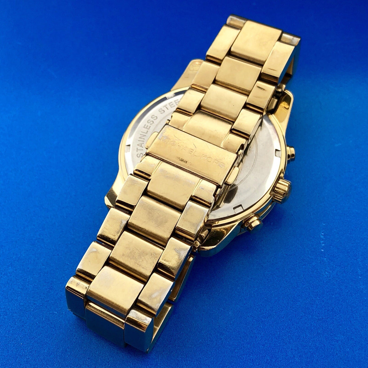 Michael Kors Unisex MK5726 The Mercer Gold Chronograph Bracelet Wrist Watch Runs
