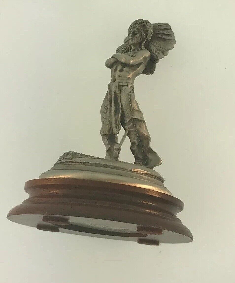 1981 Chilmark Fine Pewter Sioux War Chief LE # 1964/2500 Signed Don Polland