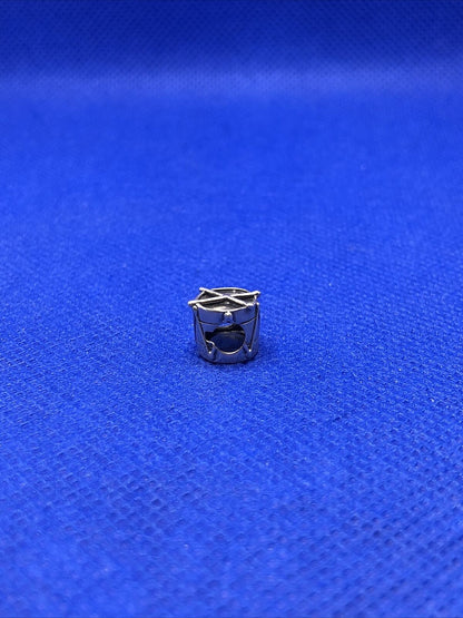 Authentic KALIA 925 Sterling Silver Drum Instrument Slide Bracelet Charm