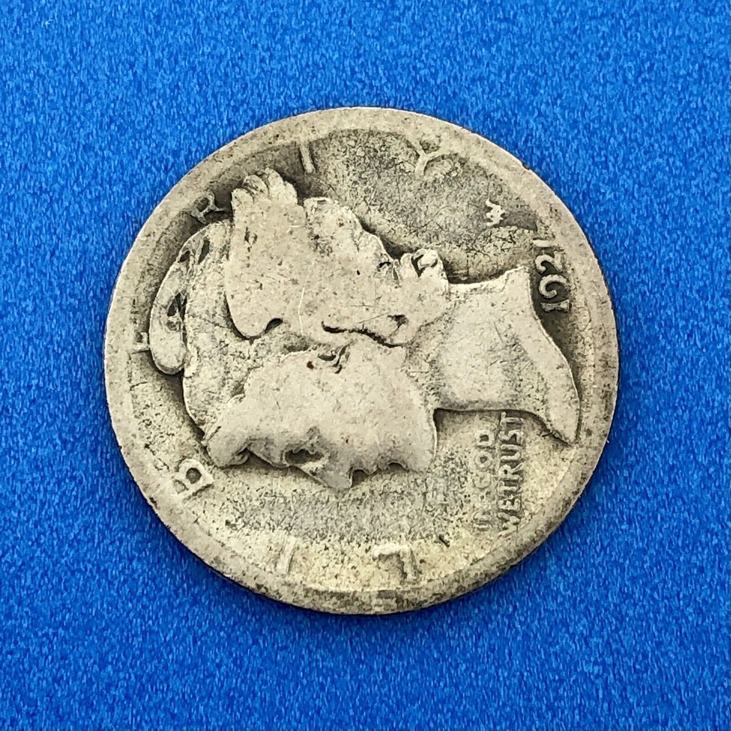 1921 P United States 90% Silver Mercury Dime Key Date Scarce Philadelphia Coin