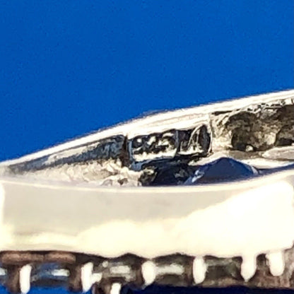 Stunning Sterling Silver 925 Cushion Blue Sapphire Lariat Bracelet