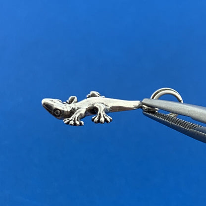 Designer Sterling Silver Lizard Chameleon Gila Monster Bracelet Pendant Charm