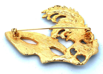 Fabulous Mardi Gras & Louisiana Gold Tone Rhinestone 7 Piece Jewelry Lot