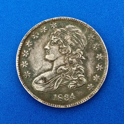 1834 P Capped Bust Silver Half Dollar 50c Small Date Small Letters Small Stars