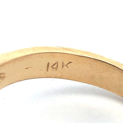 Designer 14K Yellow Gold Oval London Blue Topaz Statement Cocktail Ring