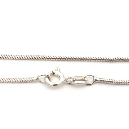 Vintage 925 Sterling Silver Amber Orange Agate Inlay Oval Pendant Necklace