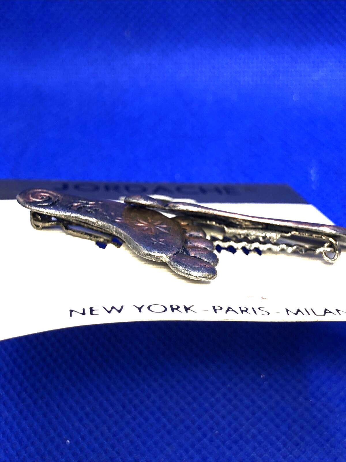 Vintage 1980's Jordache Footprints Hairclip Barrettes