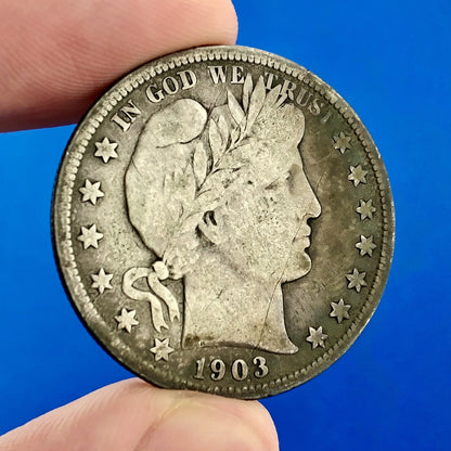 1903 S Silver Barber Half Dollar Better Key Date San Francisco Coin Rare Scarce