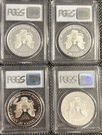 1986-2005 $1 American Silver Eagle 1 oz PF PR69 DCAM UCAM PCGS 20 Coin Set