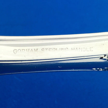 Gorham Buttercup 925 Sterling Silver Handle Salad Serving Wooden Spork 11"