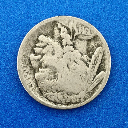 1914 S Indian Head Buffalo Nickel Better Key Scarce San Francisco Mint Coin
