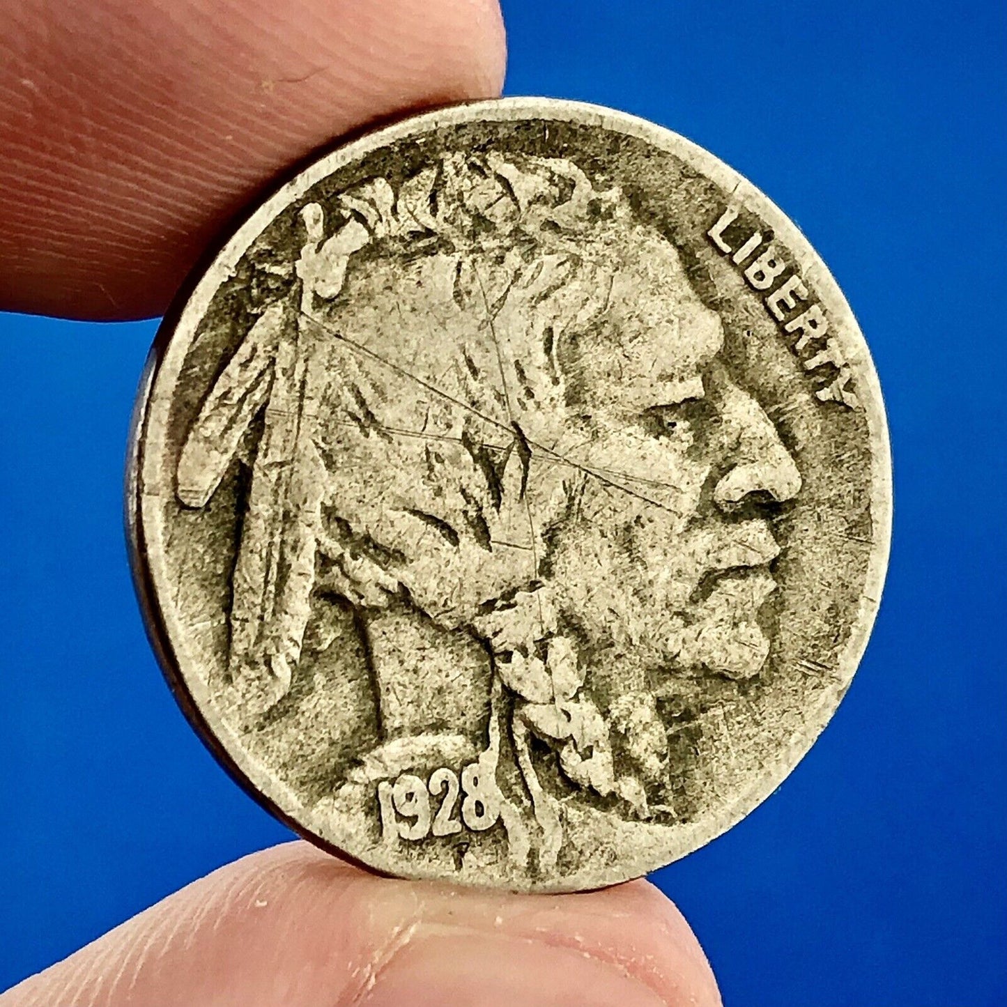 1928 S Indian Head Buffalo Nickel Better Key Scarce San Francisco Mint Coin
