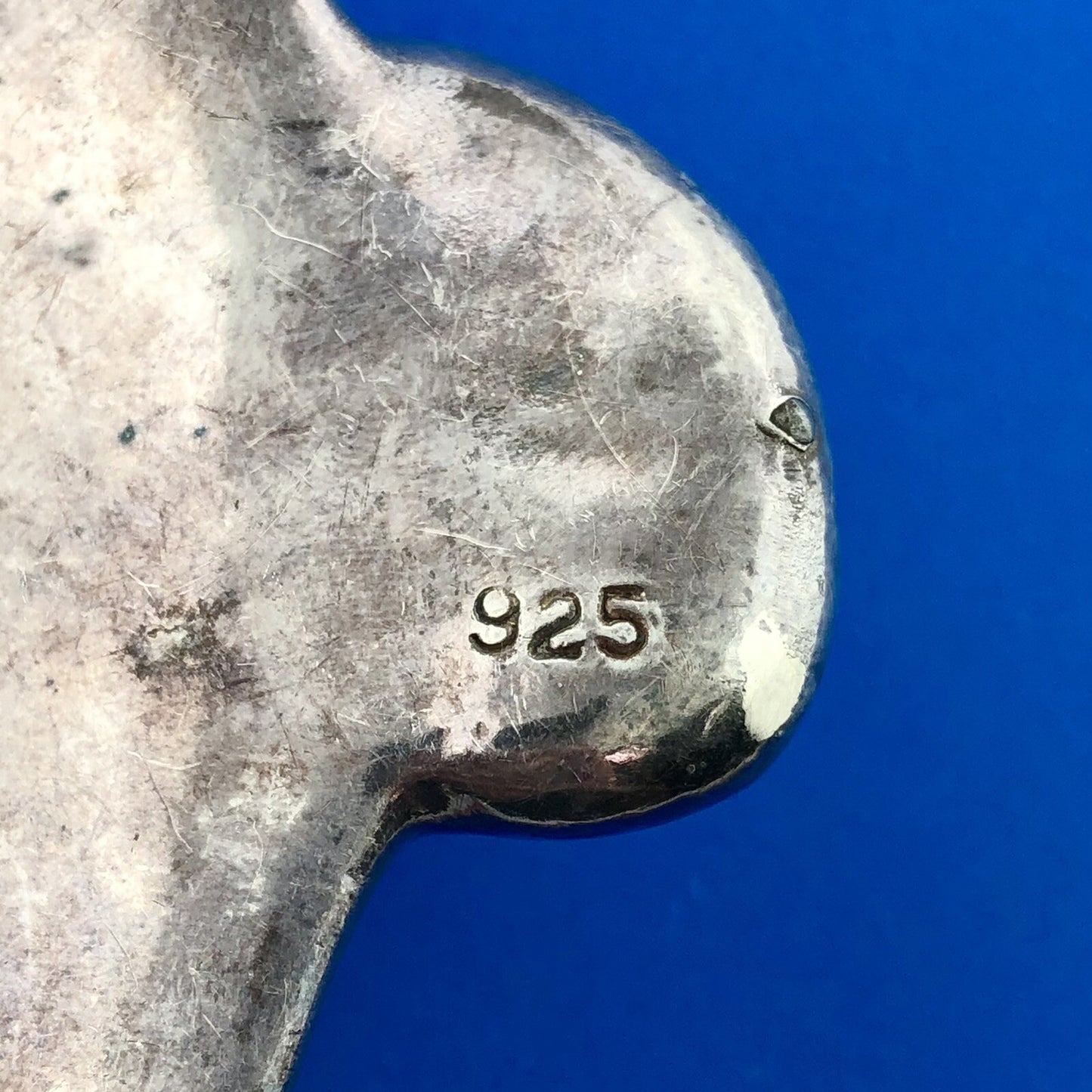 925 Sterling Silver Modernist Wave Figural Statement Choker Necklace