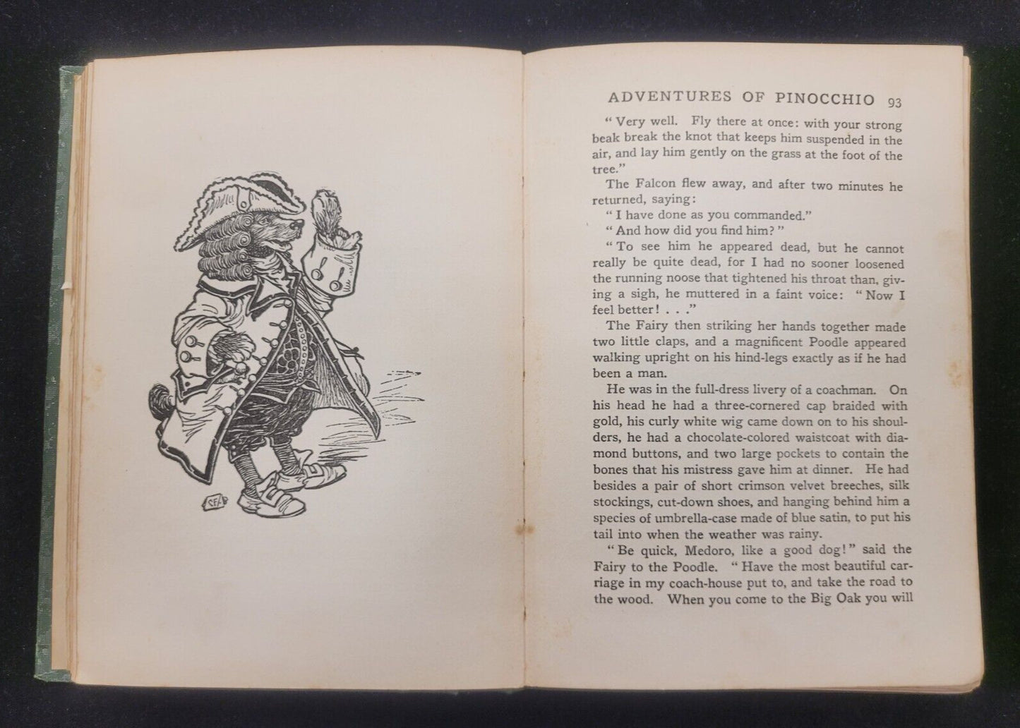 Adventures of Pinnochio by Carlo Collodi 1921 Golden Books for Children Series