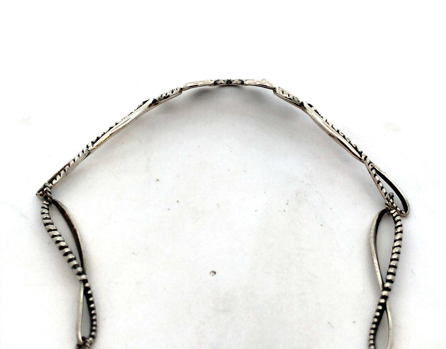 Carolyn Pollack R Moon Native American Sterling Silver Statement Collar Necklace