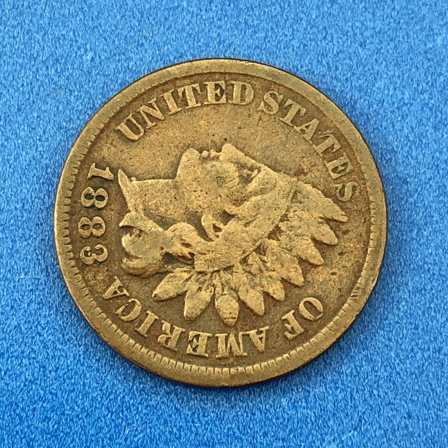 1883 Indian Head One Cent Penny Type 3 Bronze Better Key Philadelphia Coin