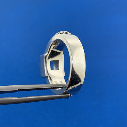 Michael Dawkins Sky Blue Topaz Russian Pattern Sterling Silver 925 Ring QVC