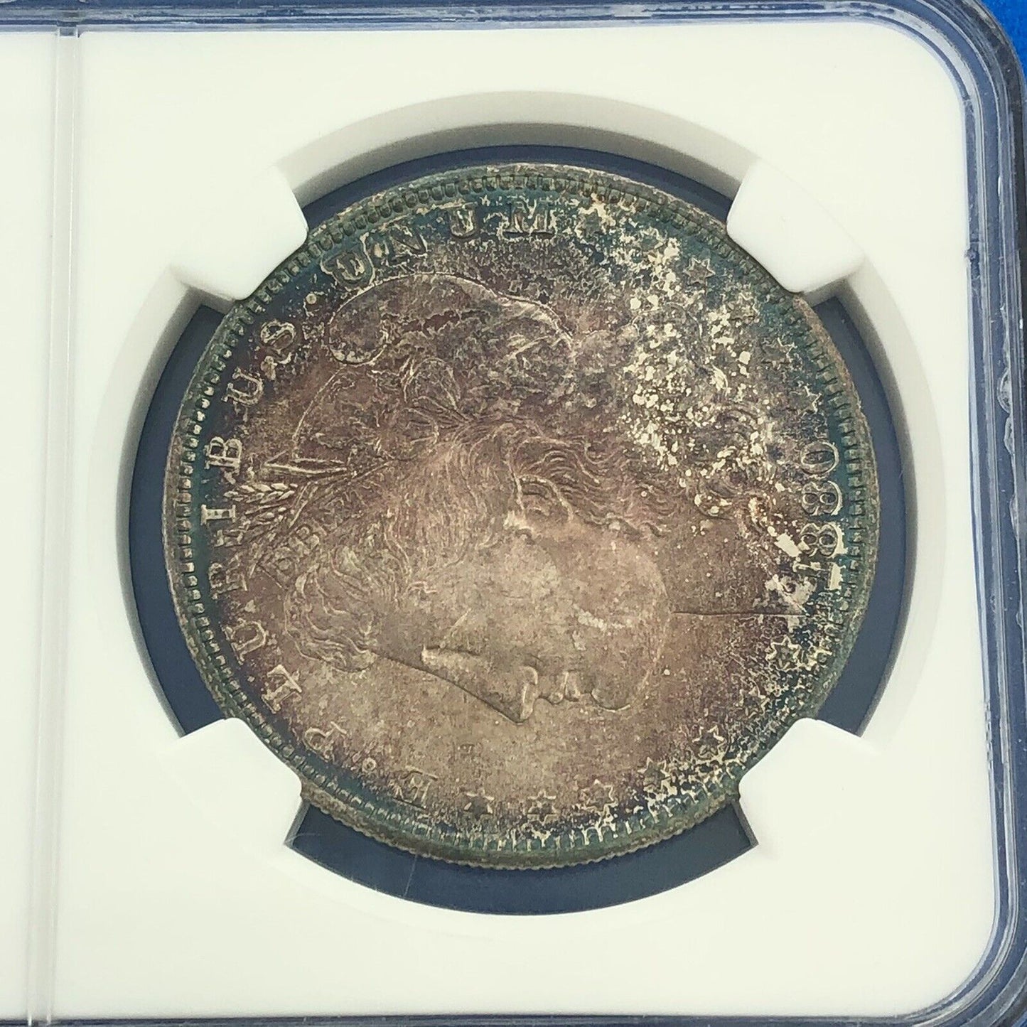 1880 S Morgan Silver Dollar Better Key San Francisco Sunset Tones NGC MS64 Coin