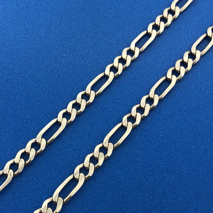 Italian Designer Ever Lasting 925 Sterling Silver Figaro Link Chain Necklace