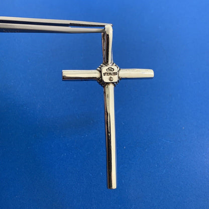 Silver Cloud Co 925 Sterling Silver Turquoise Inlay Statement Cross Pendant