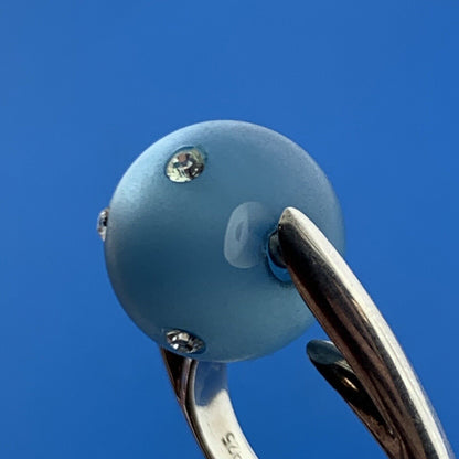 Designer CHD Stunning Sterling Silver 925 CZ Changeable Orb Ring Size 7.75