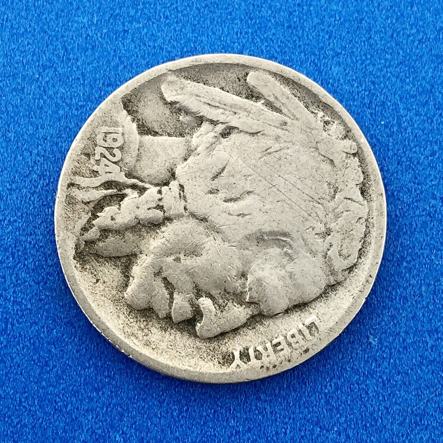 1924 D Indian Head Buffalo Nickel Better Key Scarce Denver Mint Coin
