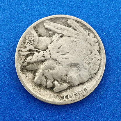 1924 D Indian Head Buffalo Nickel Better Key Scarce Denver Mint Coin
