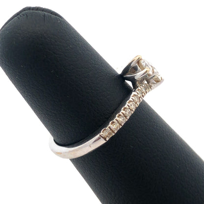 Zales 14K White Gold Ever Us Diamond Duo Bypass Engagement Promise Bridal Ring