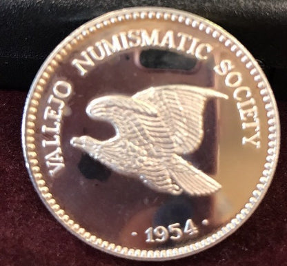 1987 Vallejo Numismatic Society 400th Meeting/60th Anniv Carquinez Bridge .999