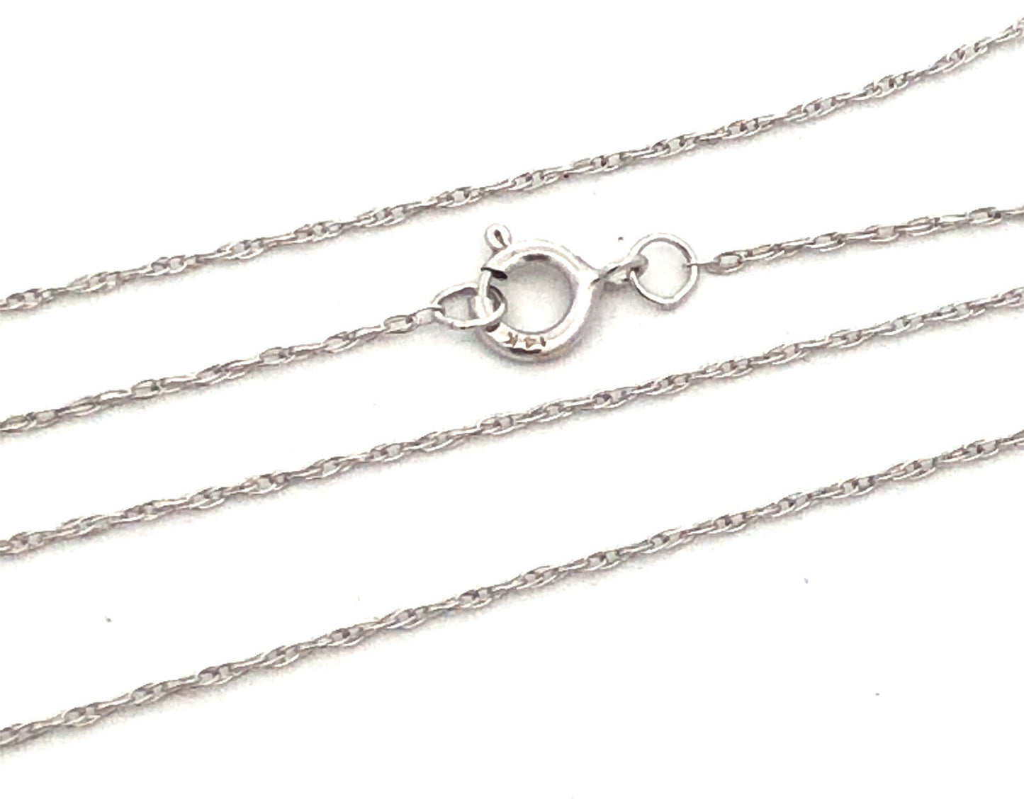 Designer 14K White Gold Pearl Diamond Bridal June Infinity Anniversary Necklace