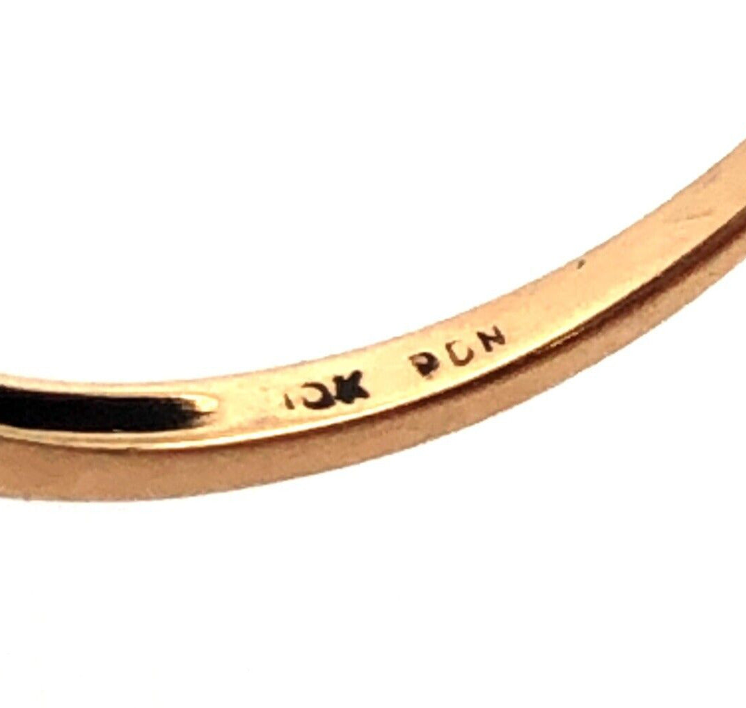 Designer RN 10K Yellow Gold Round Ruby Diamond Oval Waterfall Bypass Ring