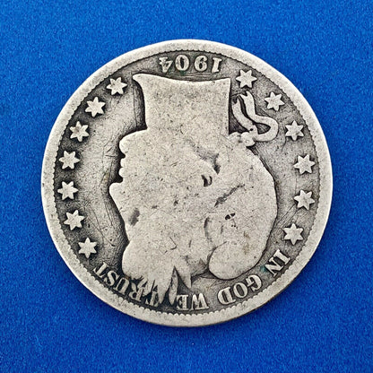 1904 O Silver Barber Half Dollar Better Key Date Rare Scarce New Orleans Coin