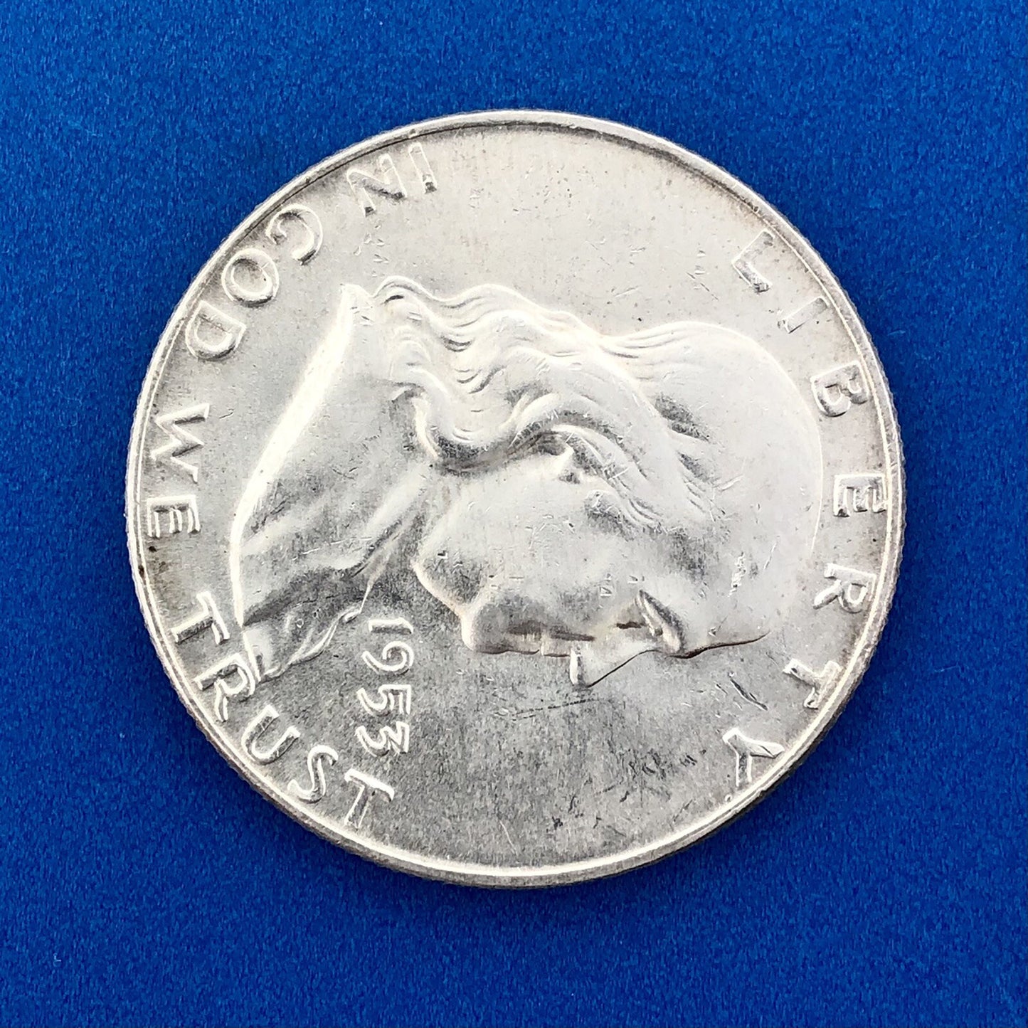 1953 D Franklin Silver Half Dollar Better Key Rare Denver Mint Coin