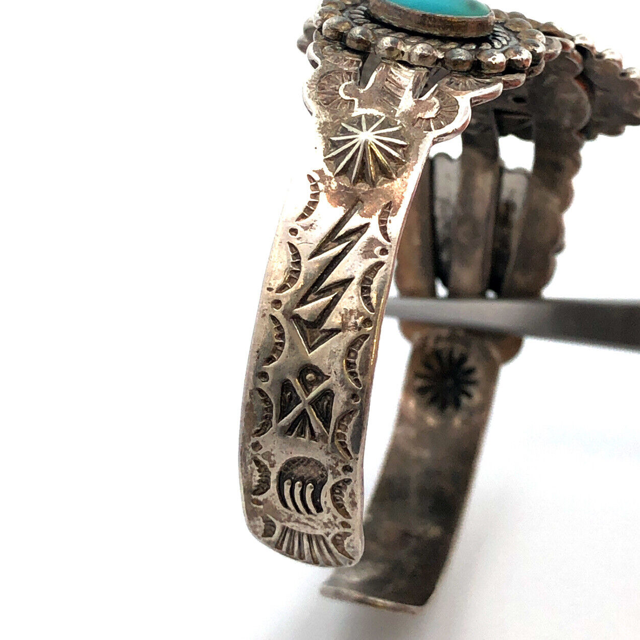 Native American Pacific Jewelry Co. 925 Silver Turquoise Child's Cuff Bracelet