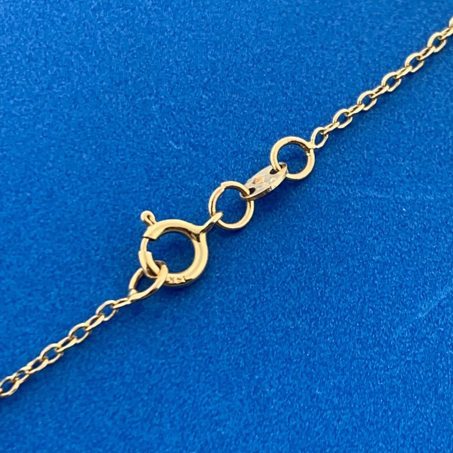 Gorgeous 14k Yellow Gold Gray White Cream Pearl 16" Chain Necklace