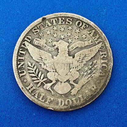 1911 S Barber Silver Half Dollar Better Rare Key San Francisco Mint Coin