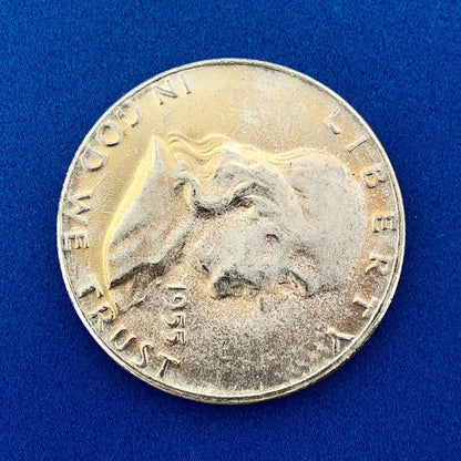 1955 P Franklin Silver Half Dollar Better Key Rare Philadelphia Mint Coin