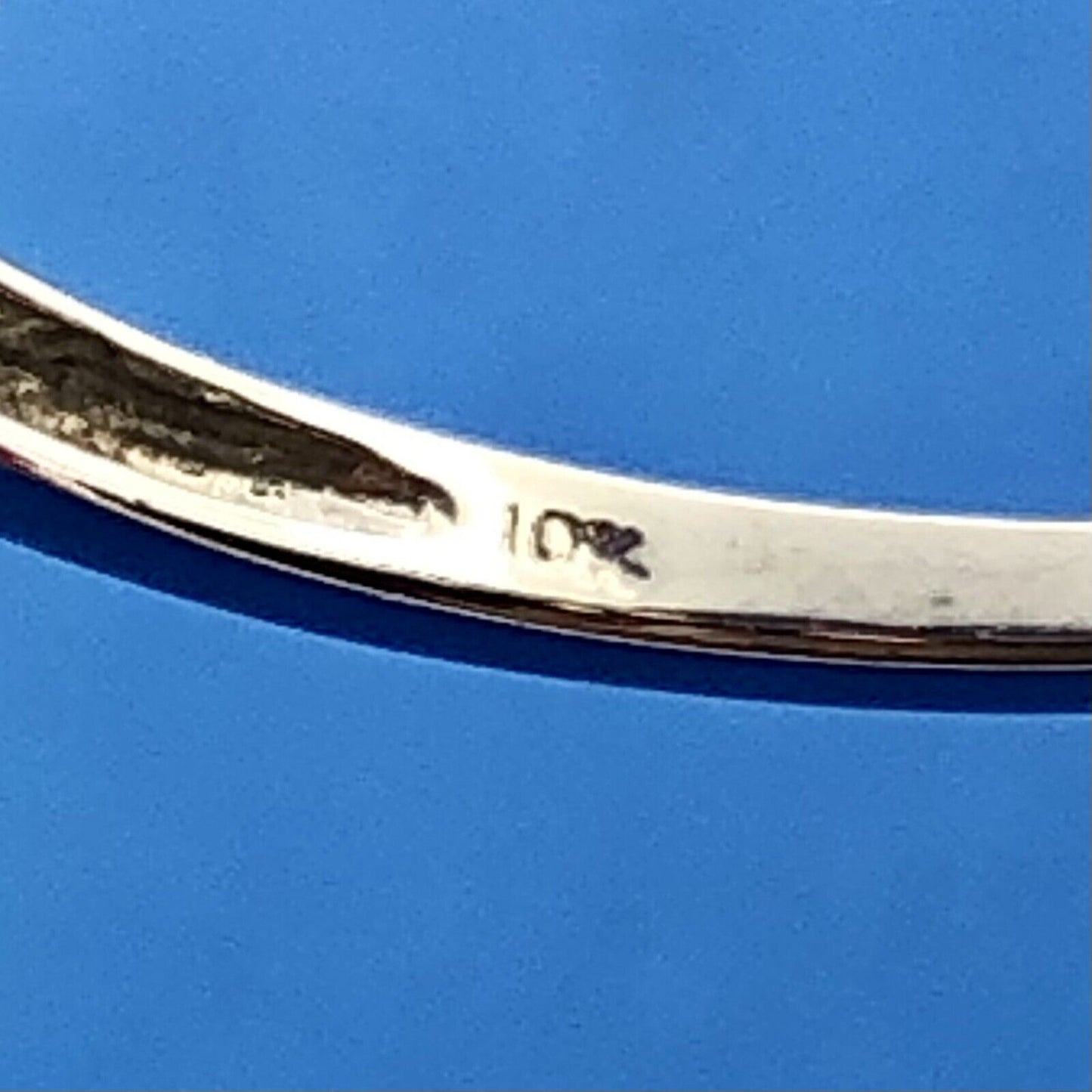 Stunning 10K White Gold Amethyst Trio Diamond Halo February Anniversary Ring