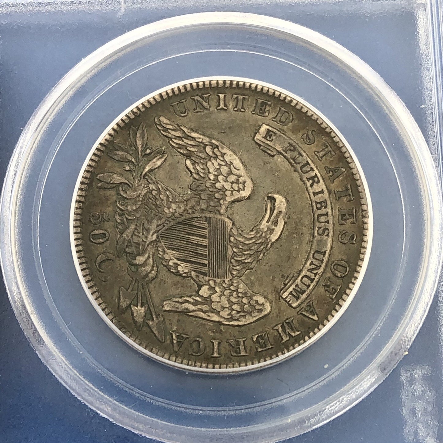1836 Capped Bust Silver Half Dollar 50c Lettered Edge PCGS XF40 Early US Coin