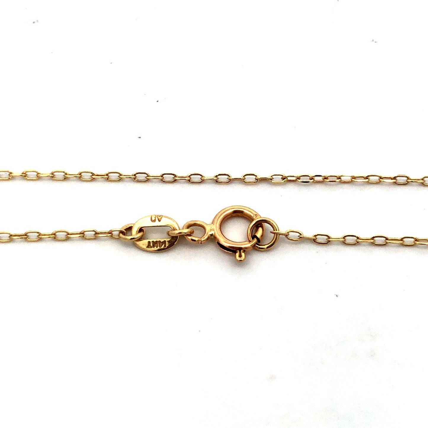 Designer 14K Yellow Gold Round Diamond Solitaire Pendant Chain Necklace