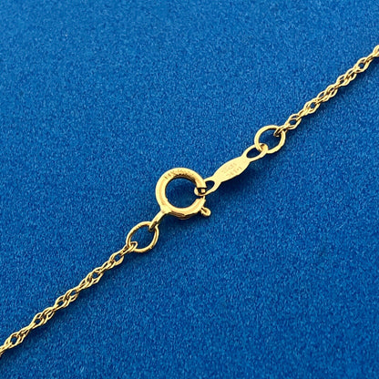 Designer IPS 14k Yellow Gold White 7.34 mm Pearl 18" Double Oval Link Necklace
